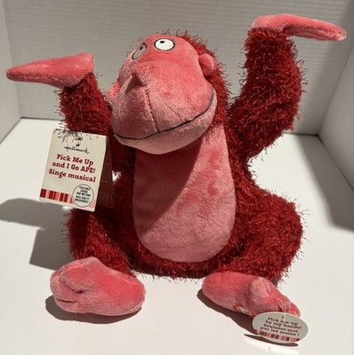 Hallmark Pick Me Up & I Go Ape Monkey Music Sings  Shout  2012 New w/ Tags Plush