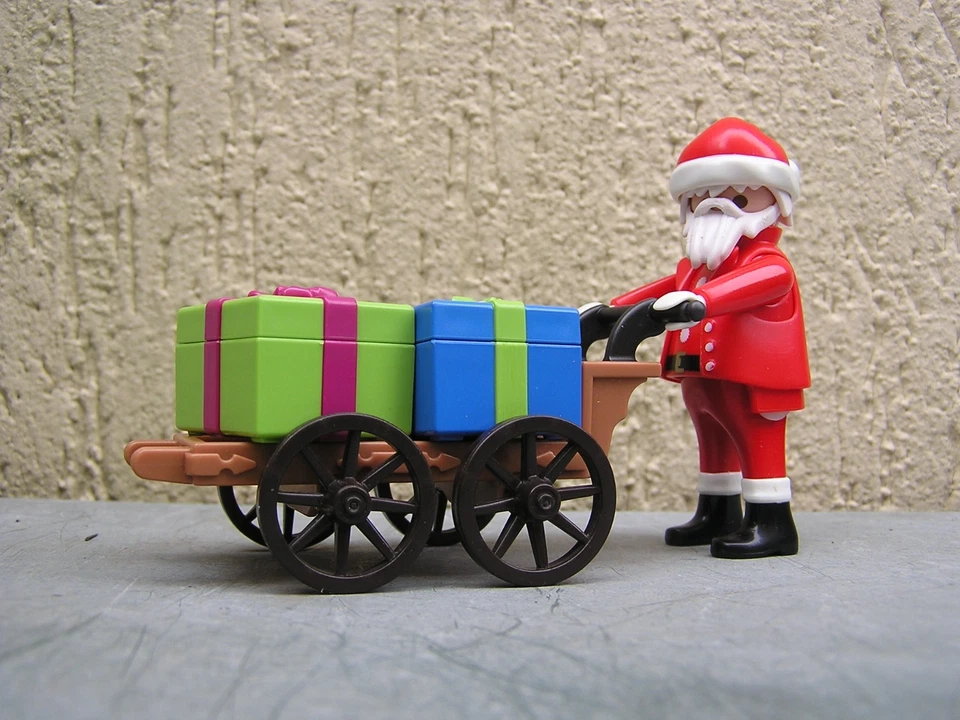 PLAYMOBIL 4152 : chariot père Noel transport cadeaux - Photo 1/1