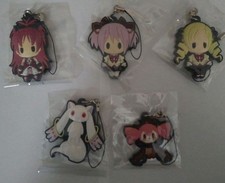 Puella Magi Madoka Magica Rubber Strap Collection 5 Pi Keyring