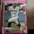 Konnor Griffin 2025 Bowman Chrome Prospect  Mojo Pink Refractor  196/199 BCP-86