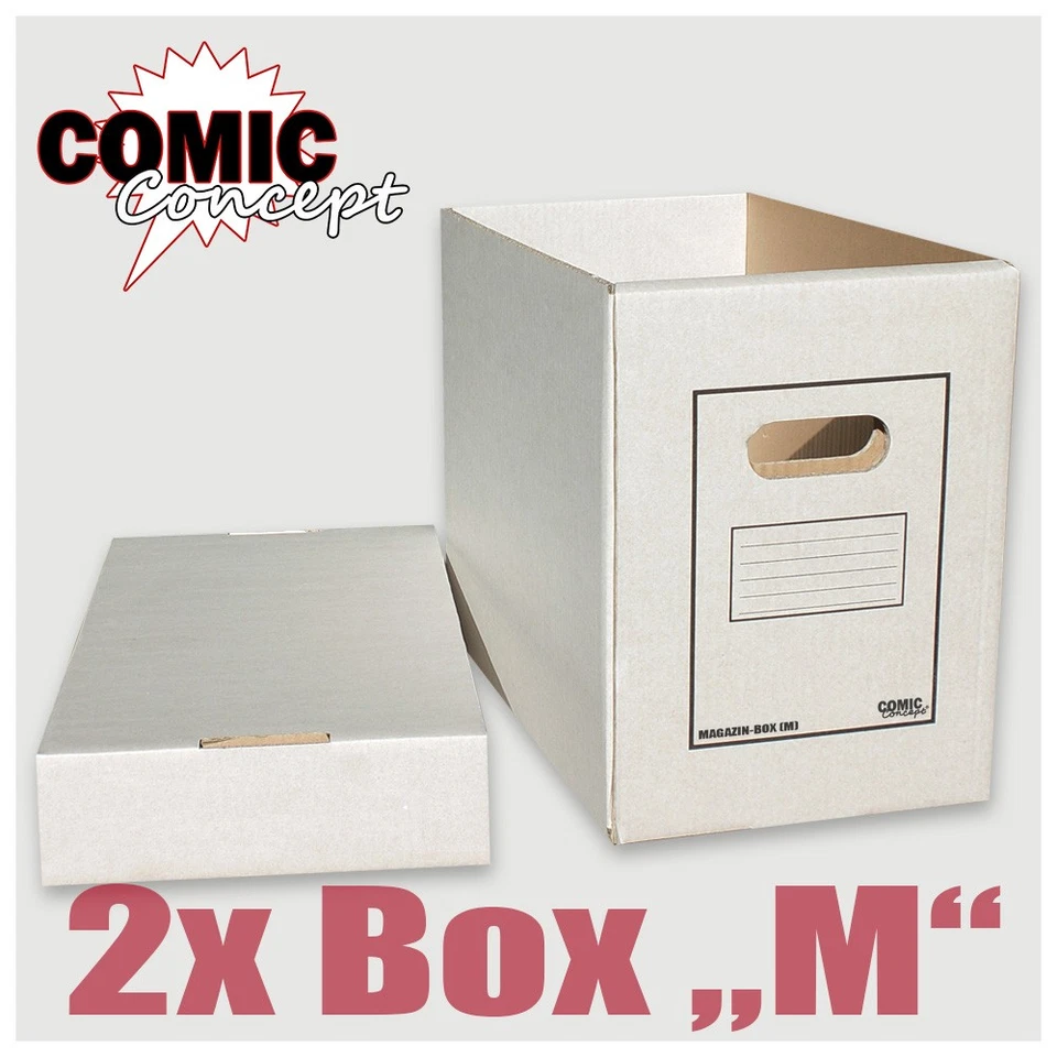 Comic Concept 2x Magazin & Alben-Boxen aus stabilem Karton - Bild 1 von 1