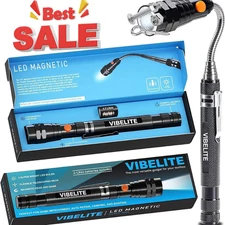 Extendable Magnetic Flashlight with Telescoping Magnet Pickup Tool-Cool Gadget