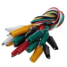 10 Piece Electronic Test Lead Wire Kit Tester Electric Jumper Alligator Clip