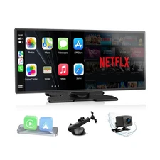 LAMTTO 10.25" Carplay Screen - NetFlix, YouTube, Backup Camera Android Auto