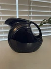 Fiesta Fiestaware Cobalt Blue Large Disc Water Pitcher Jug 7" Tall Unique