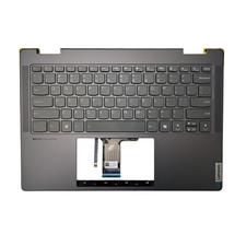 New For Lenovo Yoga 7 14IRL8 Palmrest Backlit Keyboard 5CB1L40794 Non-Touchpad