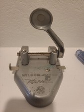 VTG. Marvel Cast Iron 2 Hole Punch Wilson Jones Co. Chicago Made in USA 1940'S
