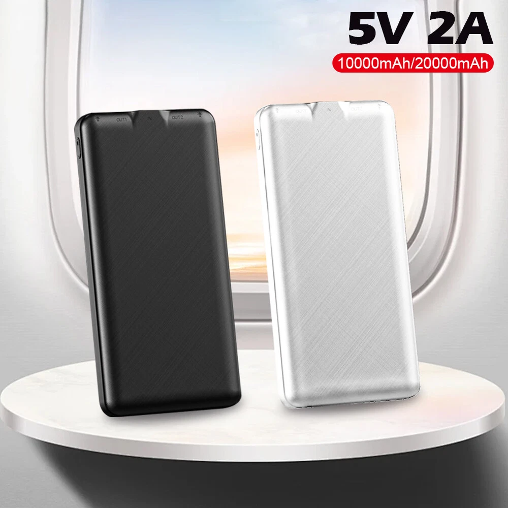20000mAh Dual USB Power Bank with LED Display for Heating Vest & Socks