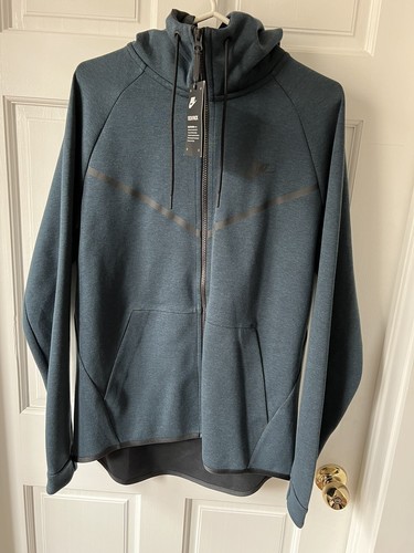 Nike Tech Fleece Windrunner Hoodie Full Zip Deep Jungle Green Blue 
