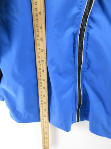 VINTAGE Ralph Lauren Polo Sport Jacket Men Medium Blue Windbreaker Full Zip 90s* - Picture 7 of 15