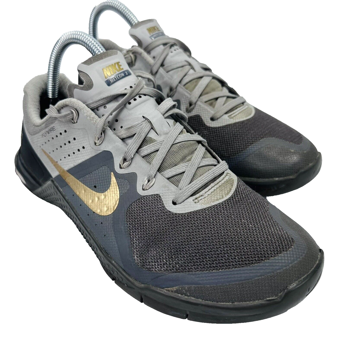 Nike Metcon 2 iD Mens 10.5 Green Gold Training Shoes CrossFit Flywire 846027-991 RARE EUC Nike Metcon 2 ID Men US 12 D White Black Shoes  main image 4