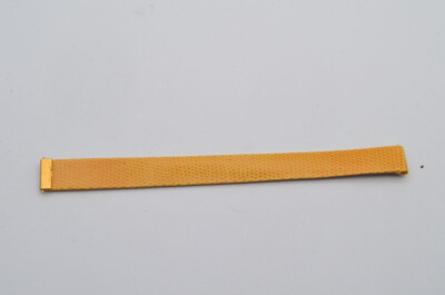 PIAGET PROTOCOL LEDER ARMBAND 13MM VINTAGE RARITÄT SCHÖN GELB 15CM LANG