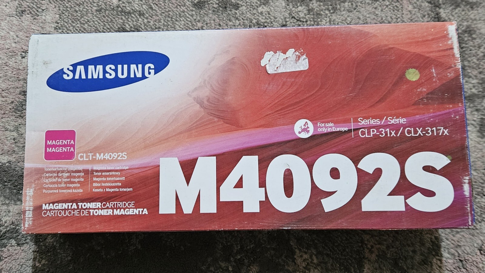 Samsung M406S Magenta Toner Cartridge CLT-M406S/ELS Original Genuine CLP CLX