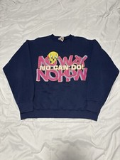 Vintage Tweety Bird Crewneck Sweatshirt Size XL No Can Do Looney Tunes Cartoon