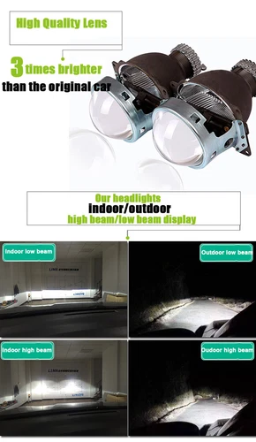 Headlight Assembly For BMW X5 E70 2007-2013 HID Projector LED DRL Replace OEM - Picture 10 of 14