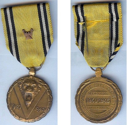 Medaille - BELGIEN Gedenkmedaille 1940/1945 Box DEGREEF