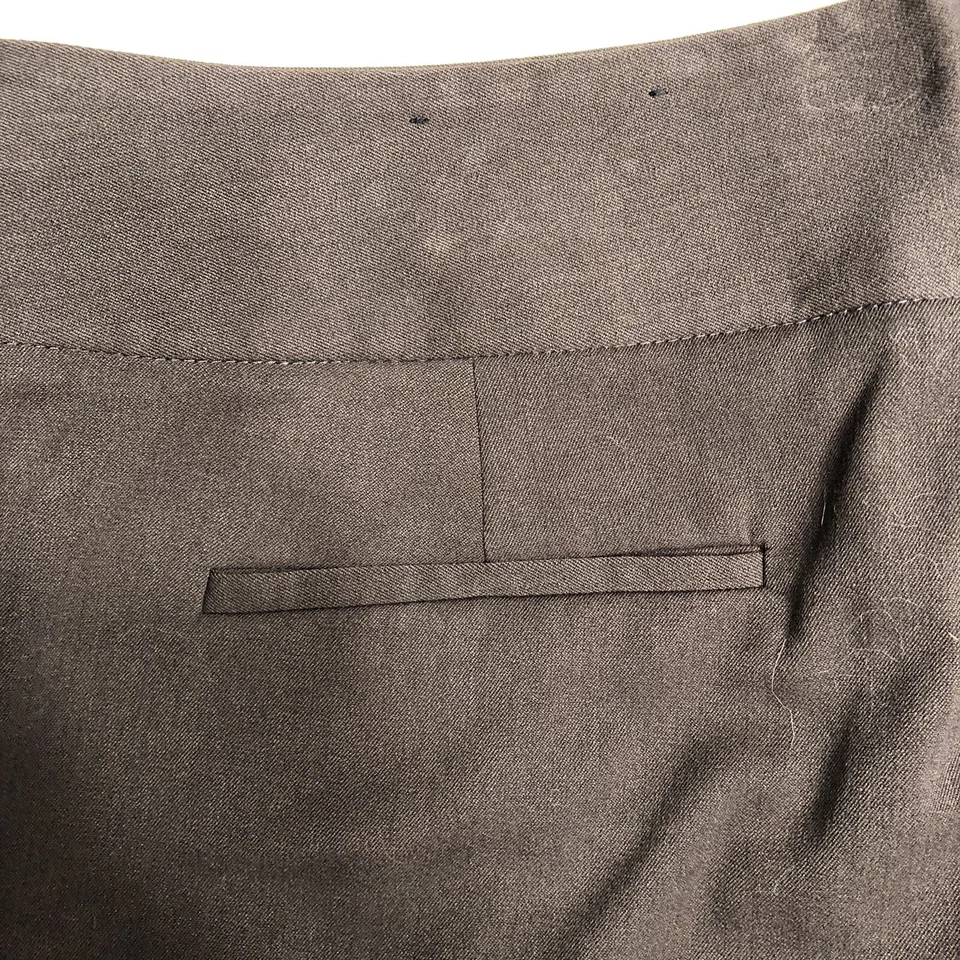 Womens Dark Brown Apt 9 Flat Front Dress Pants Size 12 very good - Image 3 of 4