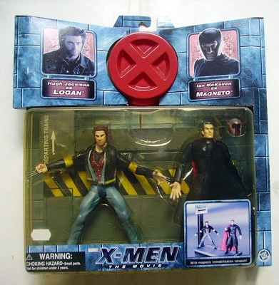 FIGURINES WOLVERINE / MAGNETO - X-MEN LE FILM - TOY BIZ 2000 - Photo 1/2