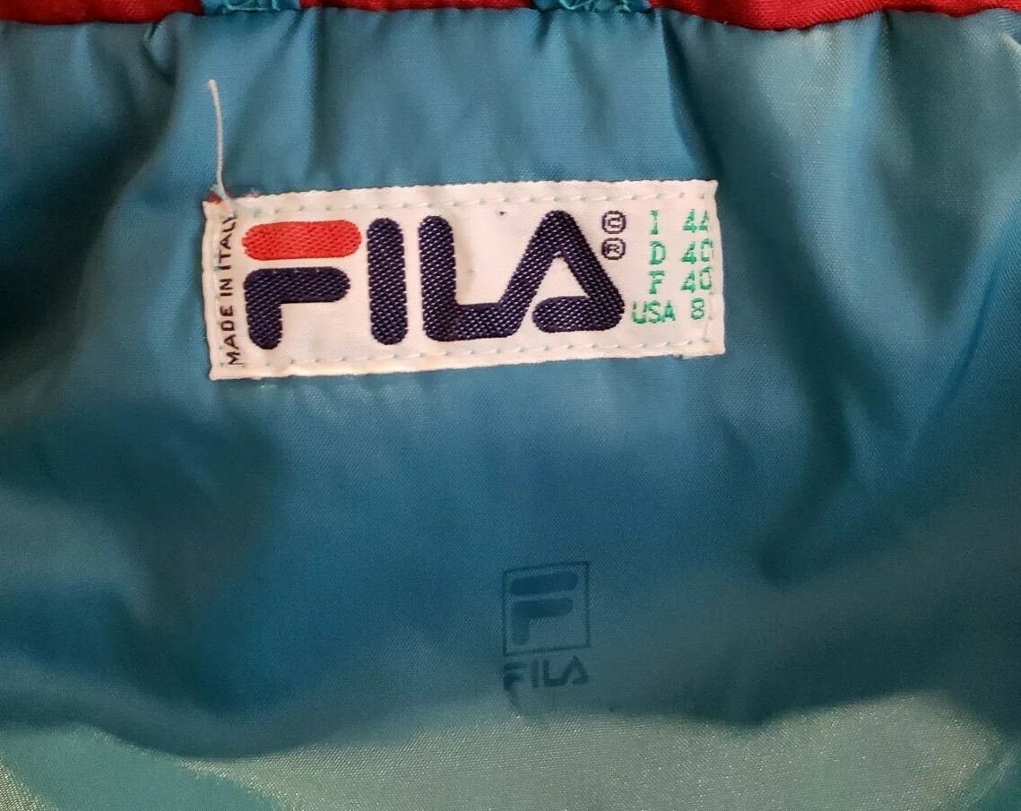 Fila Women's Insulated Jumpsuit Snowsuit Romper Giraffes Elephants Size 8 VTG image 8
