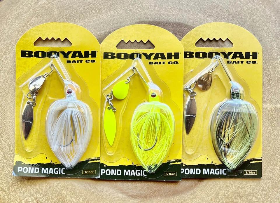 Booyah Pond Magic (Lote de 3) Spinnerbait, Bajo, ¡Nuevo! ¡Envío gratis! ¡NUEVO CON ETIQUETAS! Foto 2 de 4