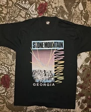 Vintage Stone Mountain Georgia Souvenir Destination T Shirt Large