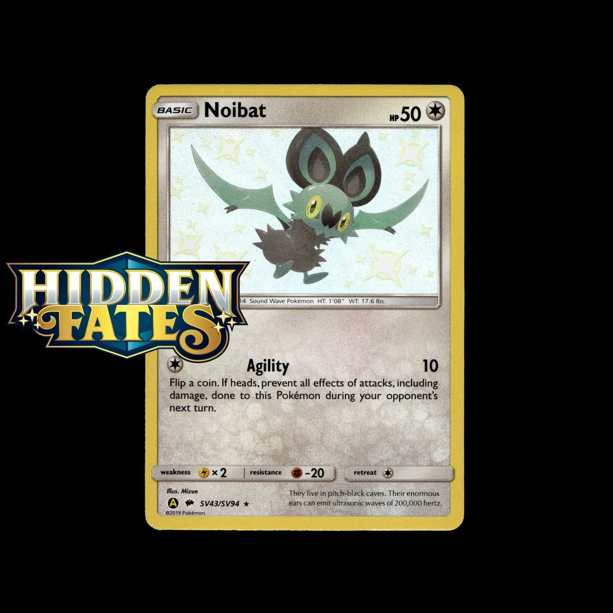 Noibat SV43/SV94 Hidden Fates: Shiny Vault for sale | eBay Noibat SV43/SV94 Hidden Fates: Shiny Vault for sale | eBay