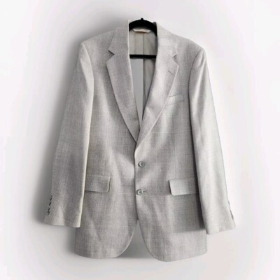 VINTAGE Strathmore Anderson Little Tweed Jacket Gray 100