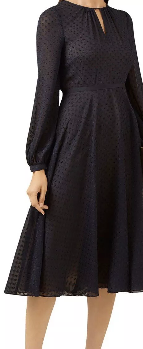 Hobbs black dress sales