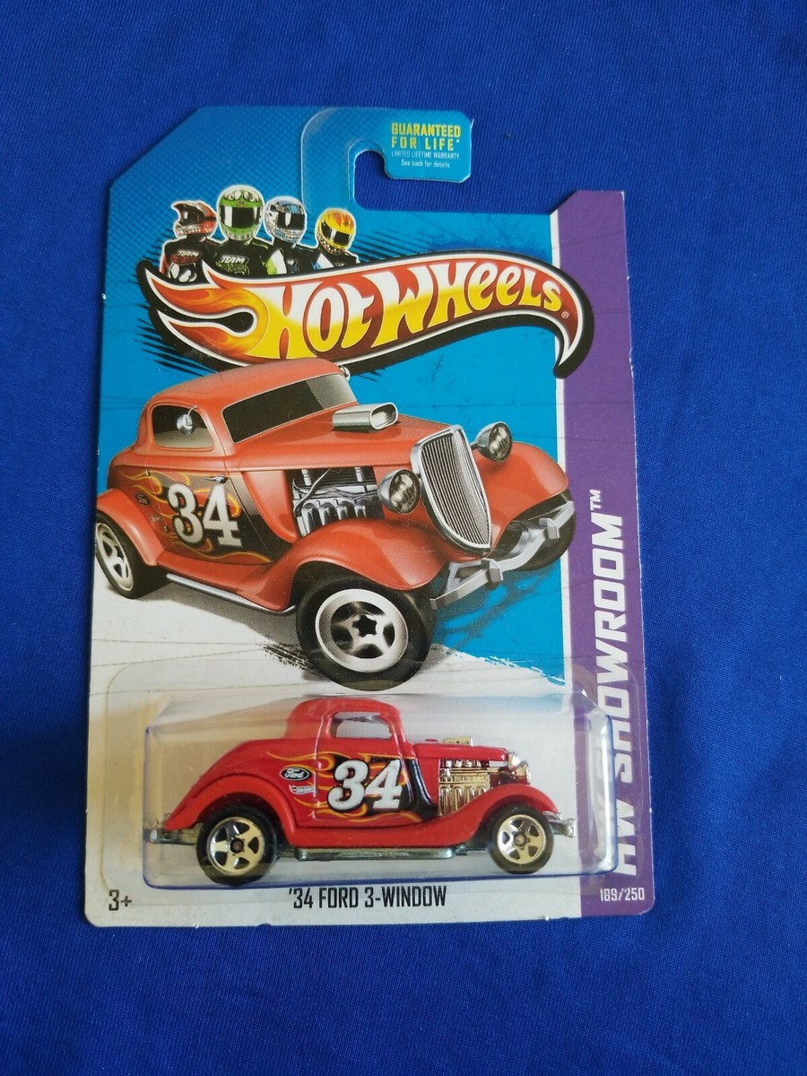 2013 Hot Wheels '34 FORD 3-WINDOW Red 189/250 LITTLE BEND American