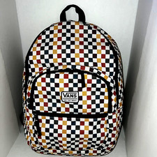 VANS Multi-colored Checkered Laptop Backpack 19 x 13 x 6.5" Motivee 3-B