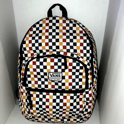 VANS Multi-colored Checkered Laptop Backpack 19 x 13 x 6.5