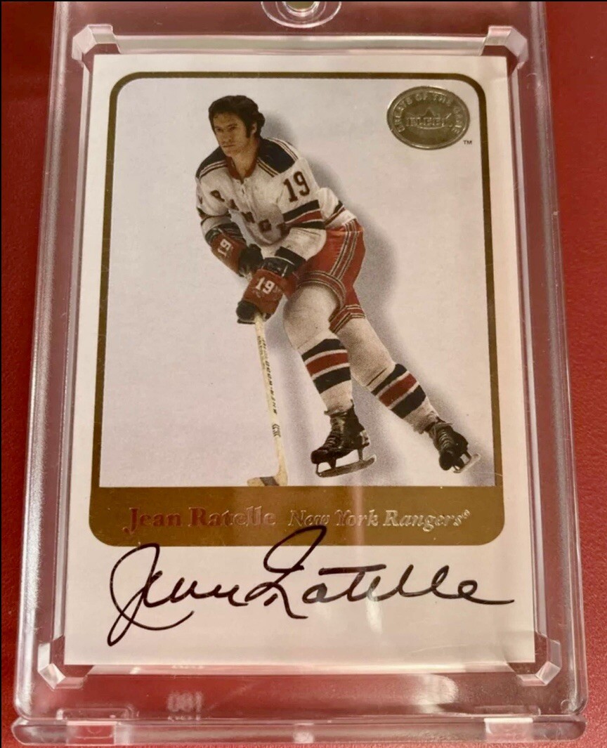 2001-02 Fleer Greats of the Game - Autographs Jean Ratelle (AU)