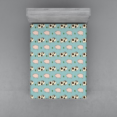 Classic Nature Fitted Sheet Cover with All-Round Elastic Pocket in 4 Sizes