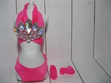 1993 BARBIE DOLL Sun Jewel Bathing Swimming Pool SwimSuit Clothes PINK BIKINI