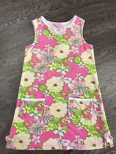 Girls Lilly Pulitzer Terry Cover Up Classic Shift Dress size M 6-7