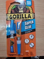 2 x GORILLA SUPER GLUE TOUGH FAST SETTING + IMPACT TOUGH  - 2 x 3 Grams
