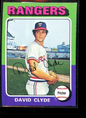 1975 TOPPS #12 DAVID CLYDE RANGERS NM/MT E014679 | eBay