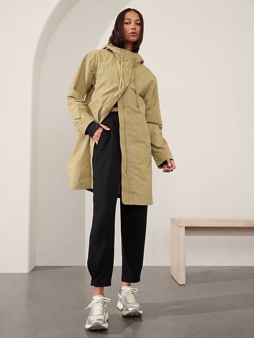 Athleta M Medium Everywhere Anorak Rain Jacket Flax NWT! 413534 | eBay