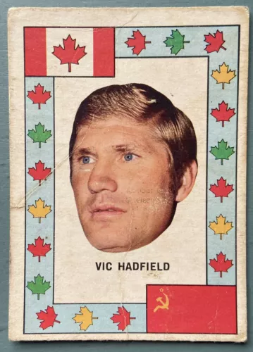1972-73 OPC TEAM CANADA INSERT  VIC  HADFIELD!!