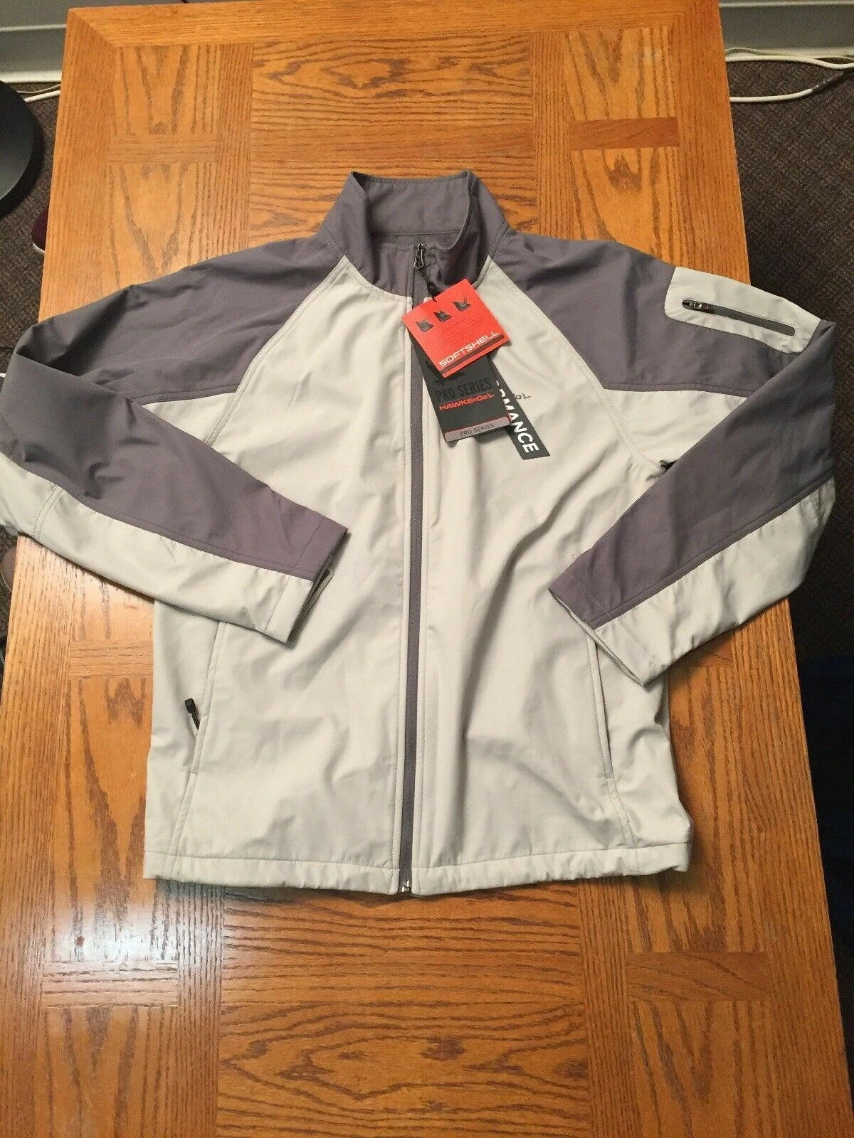 Hawke & Co. Mens Seam Sealed Waterproof Hoodless Rain Jacket Small Softshell