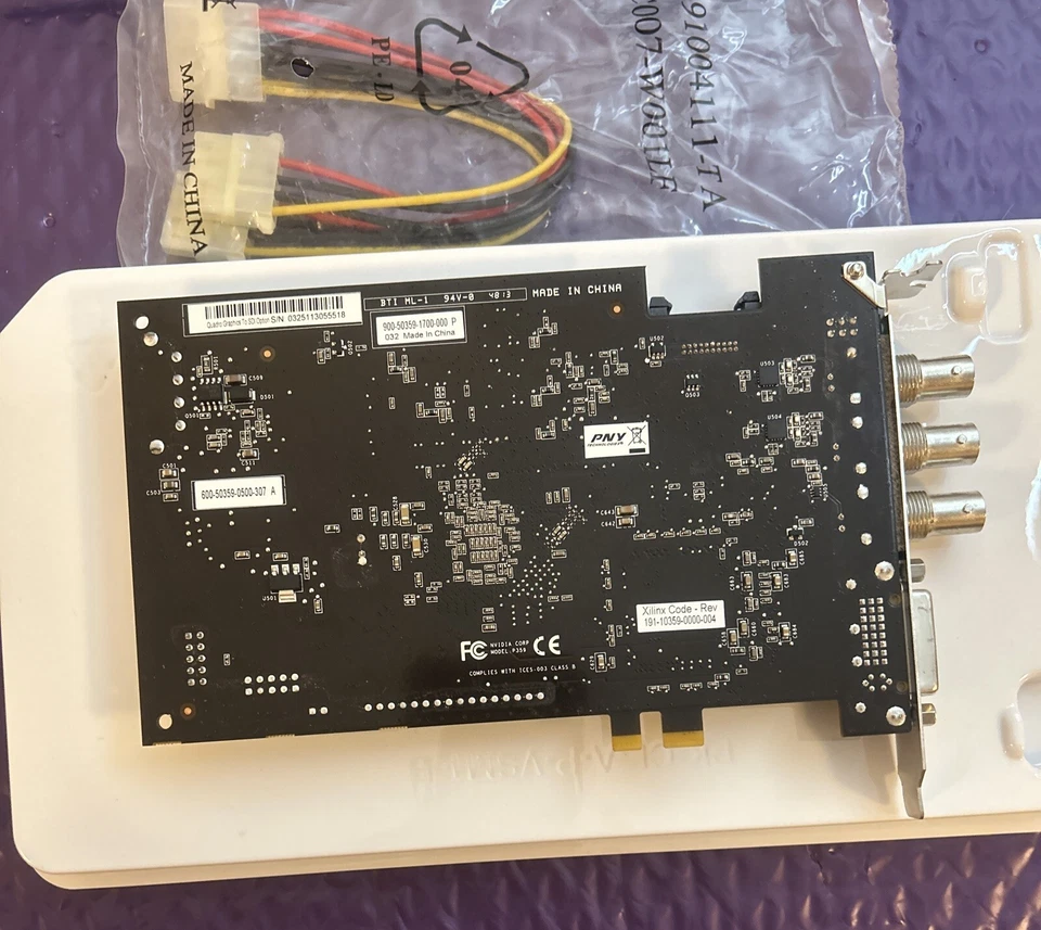 PNY NVIDIA VCQFXSDIOPT2 PB Quadro Graphics to SDI Option Adapter - Image 2 of 4