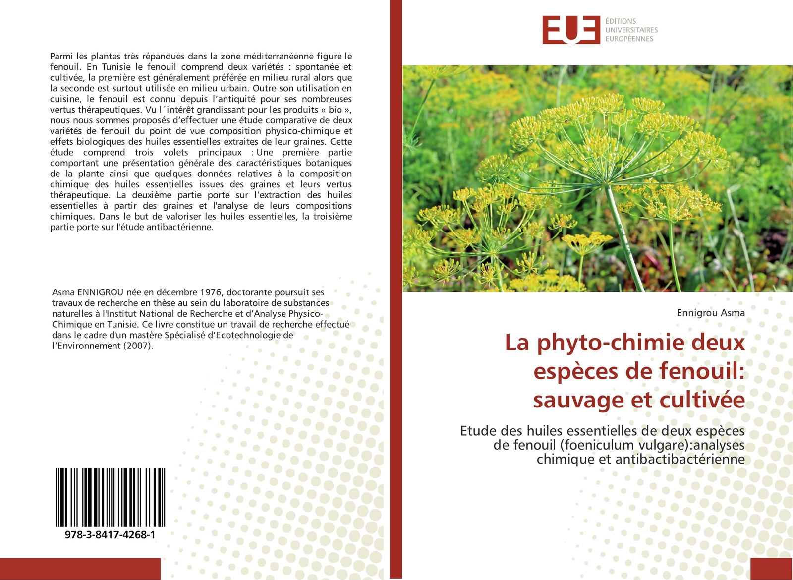 Thumbnail - La Phyto-chimie Deux Espèces De Fenouil: Sauvage Et Cultivée Ennigrou