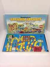 VINTAGE 1981 © 'EXCUSES, EXCUSES' BOARD GAME by WADDINGTONS /