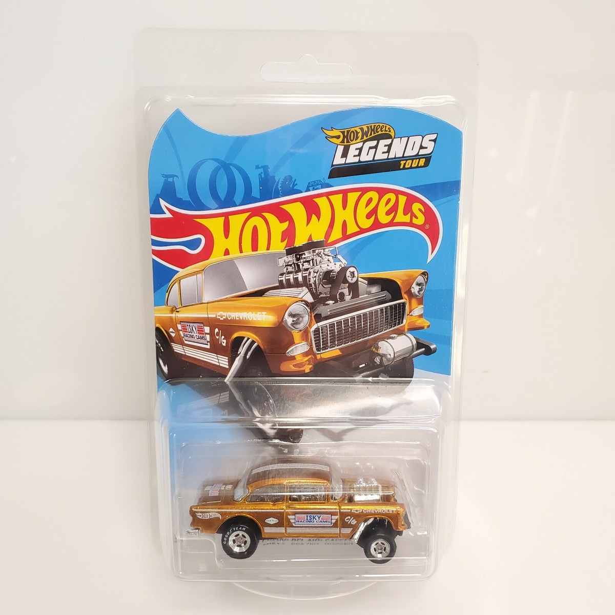 Hot Wheels Legends Tour 55 Chevy Bel Air Gasser Copper Keychain