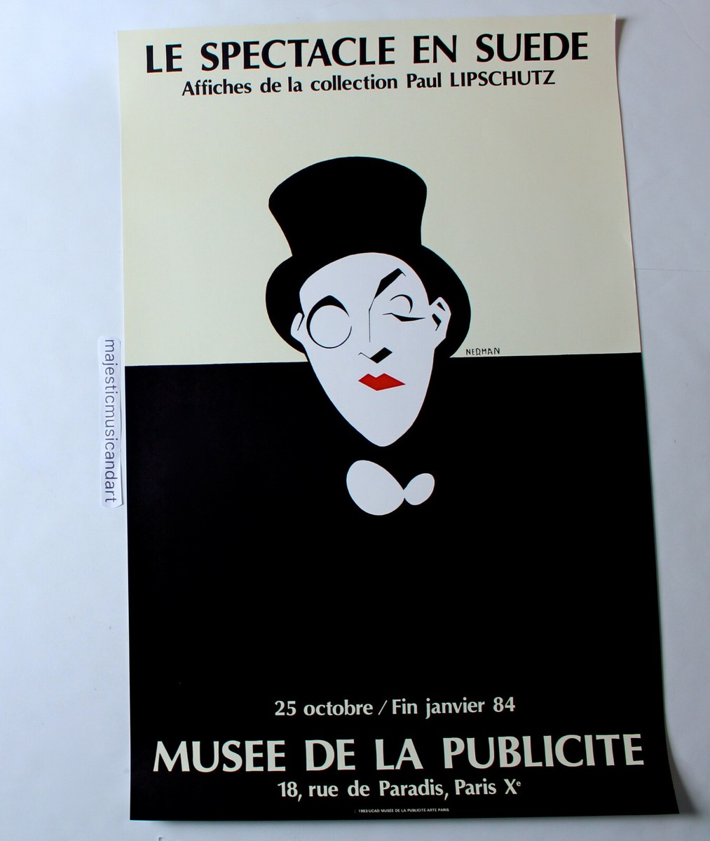 EINAR NERMAN 1983 EXHIBITION PARIS LITHOGRAPH POSTER | eBay