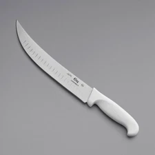 Choice 10" Granton Edge Cimeter Knife with White Handle