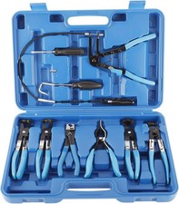 9-piece Hose Clamp Pliers Set Automotive Wire Clip Removal Tool Kit