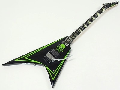 Edwards E-ALEXI GREENY Alexi Laiho Skull Scalloped Ebony EMG HZ-FH2 Floyd Rose