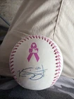 Kevin Siegrist Signed Breast Cancer Baseball
