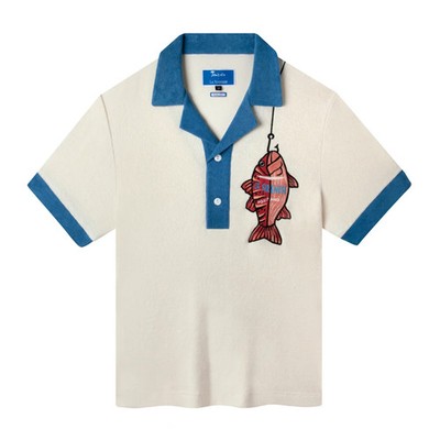 NWT Vintage Limited Le Sirenuse Hotel Positano Amalfi Coast French Shirt Blue XL
